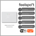 Elektroninis programuojamas termostatas Feelspot WTH25.05RF Wi-Fi, baltas 